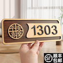 牌门贴 门牌号高级感家用入户门牌定制轻奢酒店宾馆房间门牌号码 牌单元 小区住宅号码 牌子高档别墅民宿门口号码