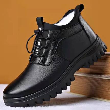 Men's Shoes Loafers Casual Brand Formal Flat Leather boots