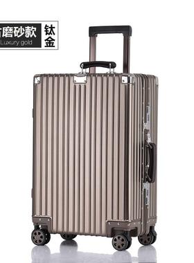 2024 Metal All Aluminium Suitcase Luggage Women Bag Carry On