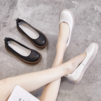 ladies summer flat shoes women flats туфли 41 女白皮鞋
