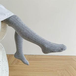 Baby Girl Tights Warm Leggings Kids Pants Solid Cotton Child