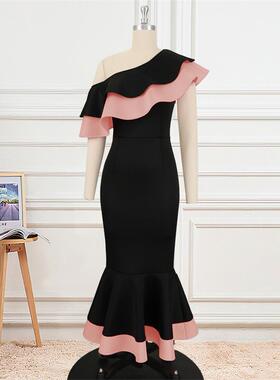 Elegant Long Dress Bodycon Plus Size Women Clothes Big Size