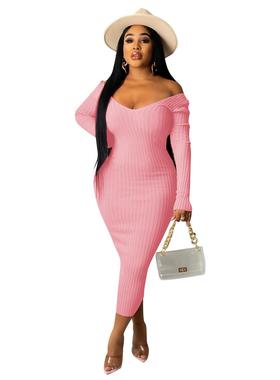 fat women plus size larger over knee dress dress long sleeve