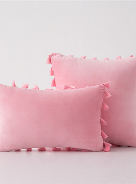 Pink Grey Yellow Navy Green Blue Beige Cushion Cover 抱枕套