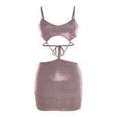 out for evening Hollow gown dress women 镂空晚礼服连衣裙女