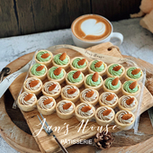 简屋动物奶油小号塔壳茶歇宝宝宴自助餐专用蛋糕全国顺丰24粒组合