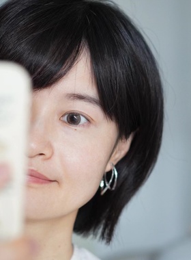 简尔GENER方圆脸双叶子简约通勤线条修饰脸型贴面耳耳环耳饰耳圈