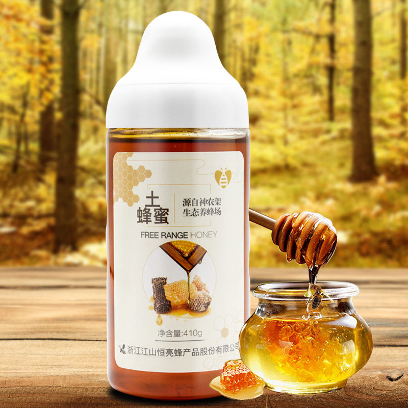 恒亮土蜂蜜农家自产原蜜液态蜜 410克纯蜂蜜
