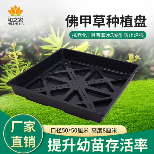 加厚材质可蓄水屋顶绿化种草盘