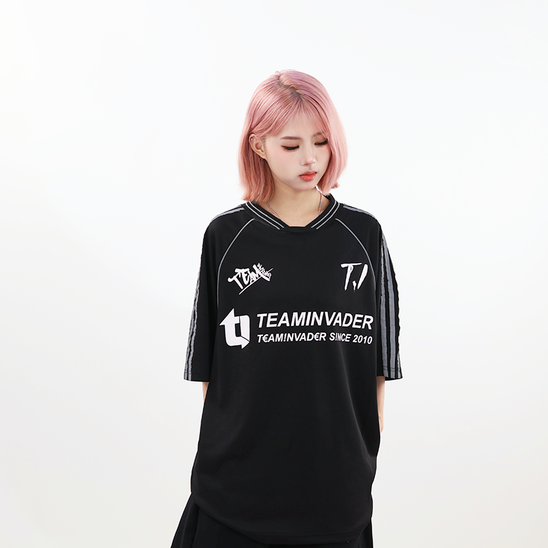 TeamInvader/TI舞团速干短袖运动休闲上衣高街男女夏季T恤T05A005