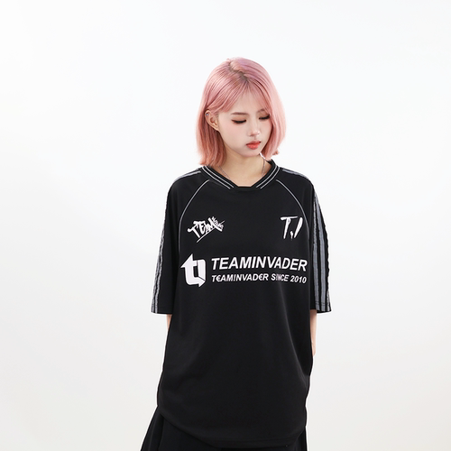 TeamInvader/TI舞团速干短袖运动休闲上衣高街男女夏季T恤T05A005
