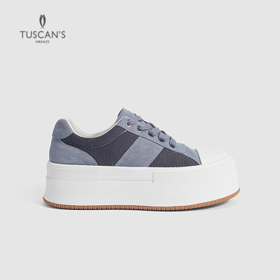 TUSCAN'S【专柜同款】厚底增高透气时尚休闲板鞋夏季TS双鱼女鞋