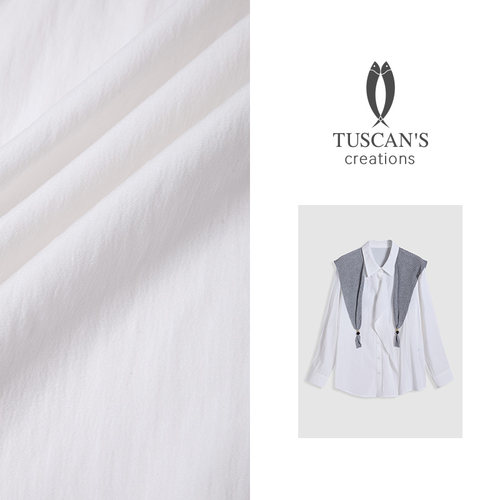 TUSCAN'S【专柜同款】韩式长袖收腰显瘦披肩衬衫