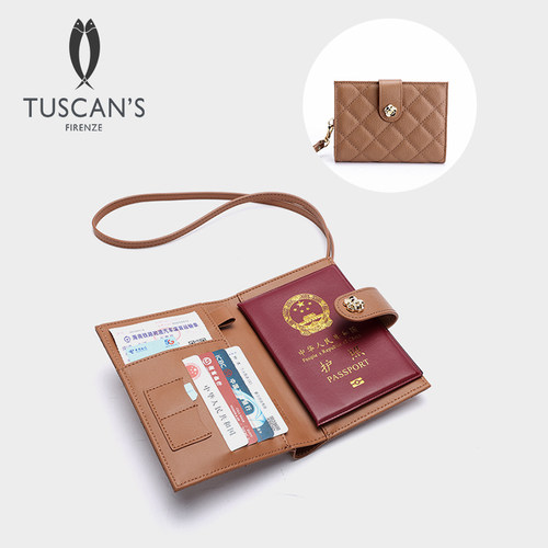 TUSCANS真皮护照夹旅行证件包