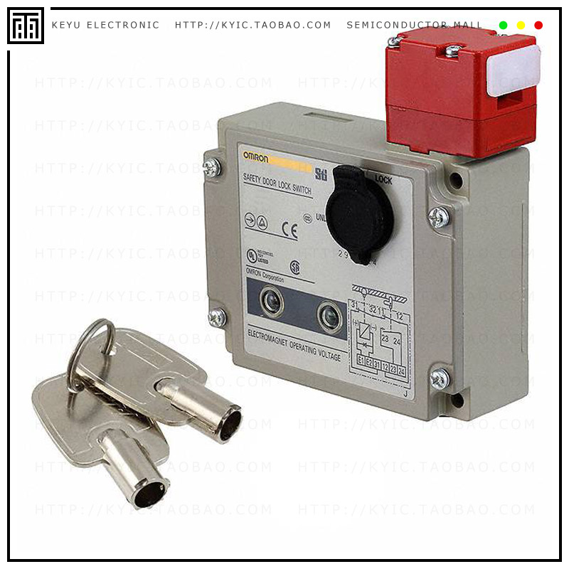 D4BL-1CRG-A【SWITCH SAFETY DPST 6A 115V】