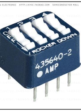 435640-2【SWITCH ROCKER DIP SPST 60MA 5V】