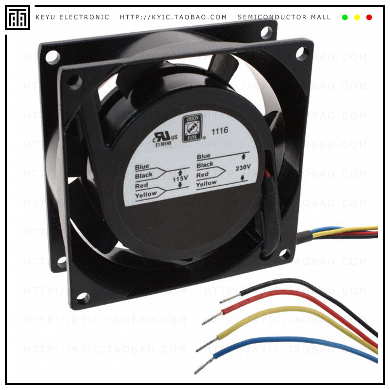 OA825AP-11/22-1WB【FAN AXIAL 80X27MM 115/230VAC】