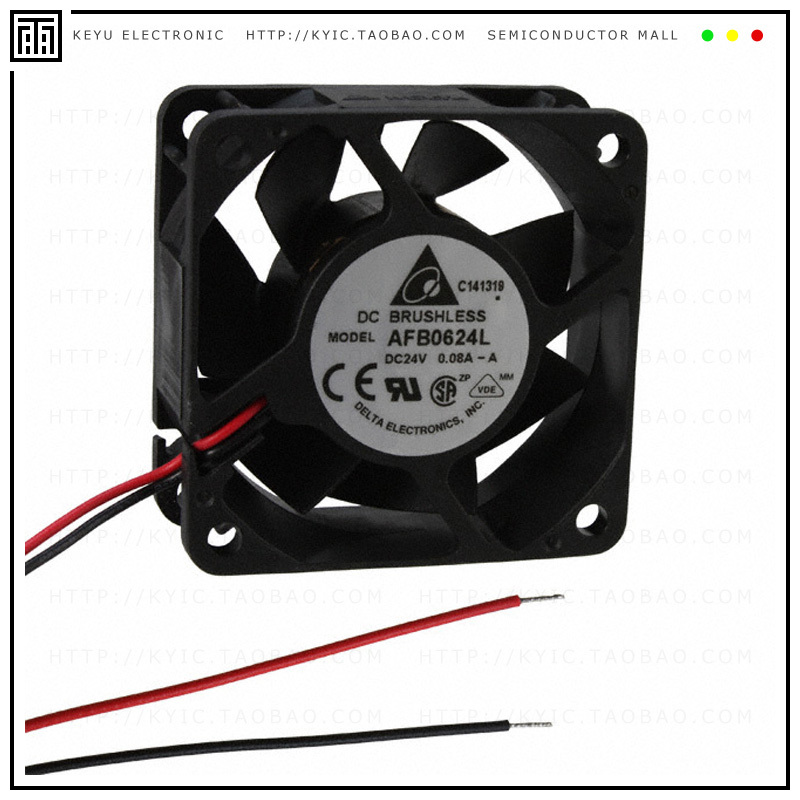 AFB0624L-A【FAN AXIAL 60X25.4MM 24VDC WIRE】