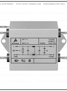 B84111A0000B120【LINE FILTER 250VDC/VAC 20A CHASS】