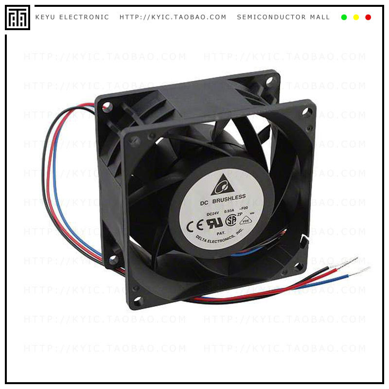 PFB0824UHE-F00【FAN AXIAL 80X38MM 24VDC WIRE】