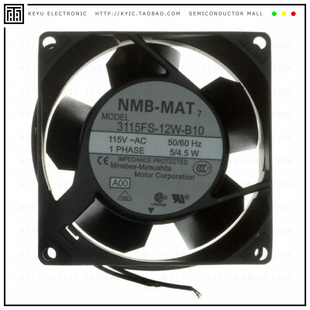 A00 FAN WIRE 12W 115VAC B10 80X38MM 3115FS AXIAL