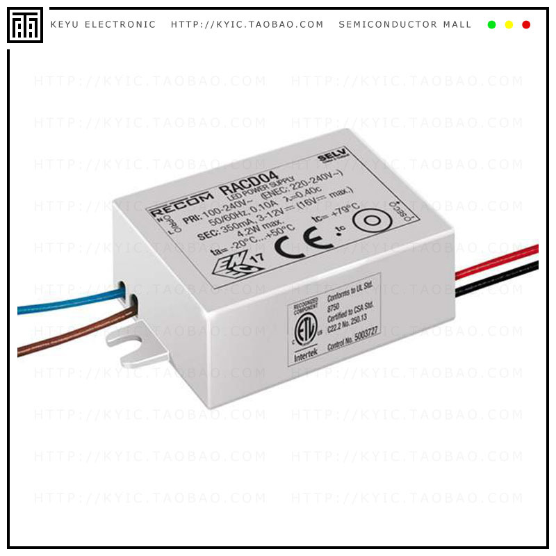 RACD04-500【LED DRIVER CC AC/DC 3-8V 500MA】