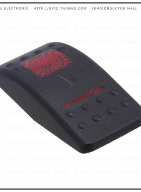 VVASC00-000【CAP ROCKER RECT BLK/RED LENS】