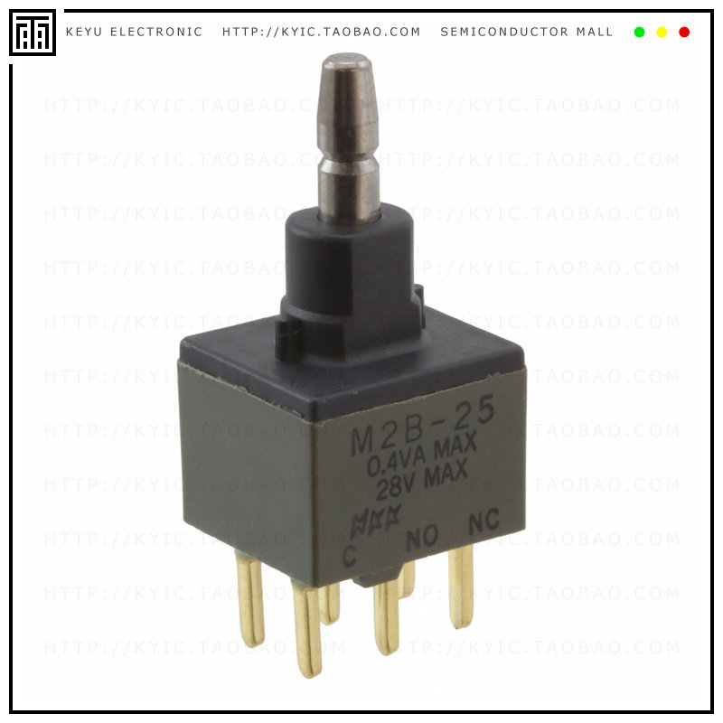 M2B25BA5G03【SWITCH PUSHBUTTON DPDT 0.4VA 28V】