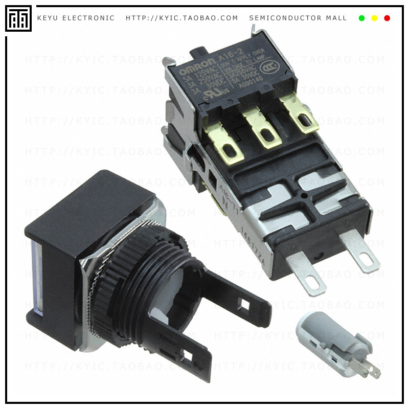 A165L-AWM-T1-2【SWITCH PUSHBUTTON DPDT 5A 125V】