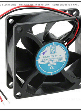 OD7025-12HBXC【FAN 70X25MM 12VDC 60CFM】