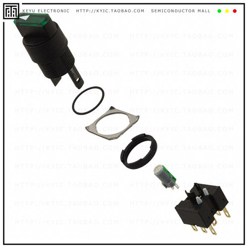 A165W-T3MG-24D-2【SWITCH SELECT 3POS DPDT 5A 125V】