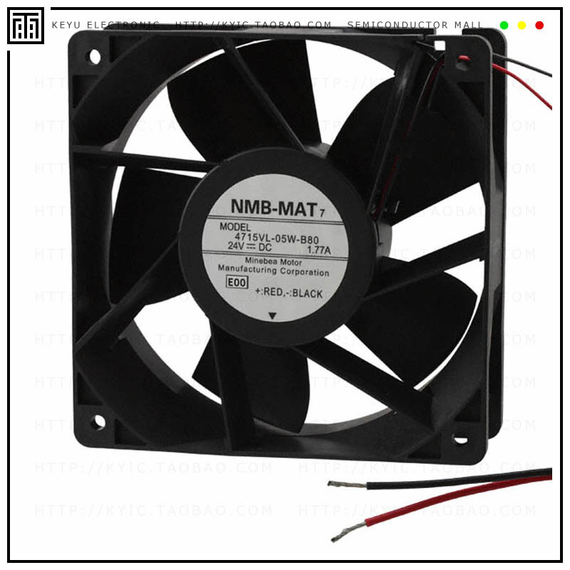 4715VL-05W-B80-E00【FAN AXIAL 120X38MM 24VDC WIRE】
