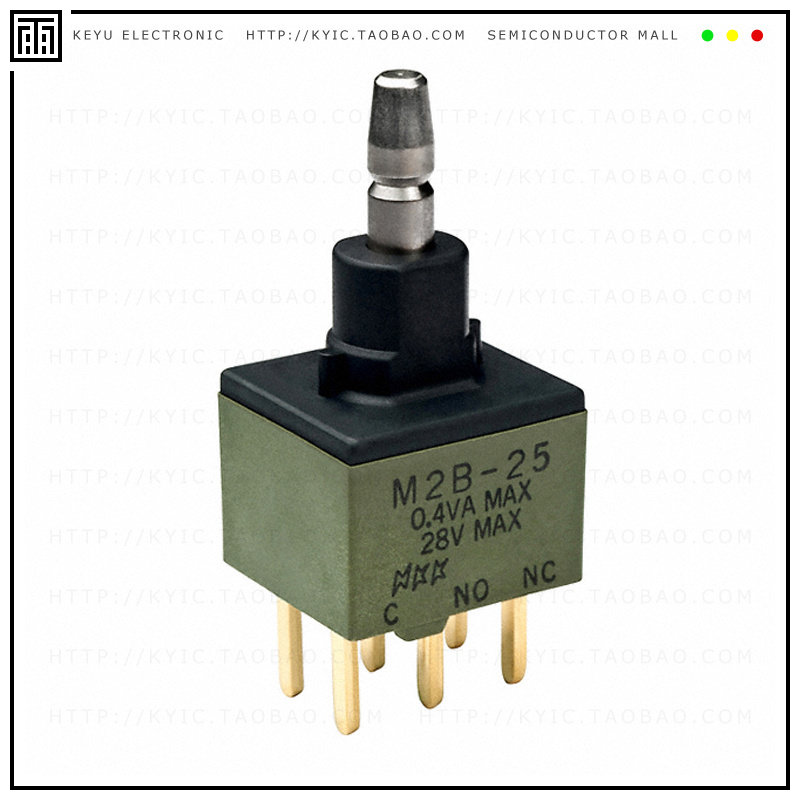 M2B25AA5G03【SWITCH PUSH DPDT 0.4VA 28V】