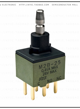 M2B25AA5G03【SWITCH PUSH DPDT 0.4VA 28V】