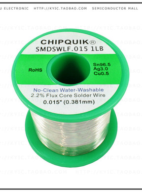SMDSWLF.015 1LB【LF SOLDER WIRE 96.5/3/0.5 TIN/SI】