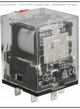 MKS2XTIN-11 AC24【RELAY GEN PURPOSE DPST 5A 24V】
