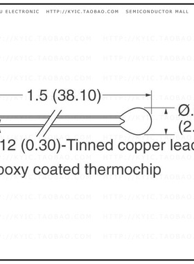 DC95F103VN【THERMISTOR NTC 10KOHM 3969K BEAD】