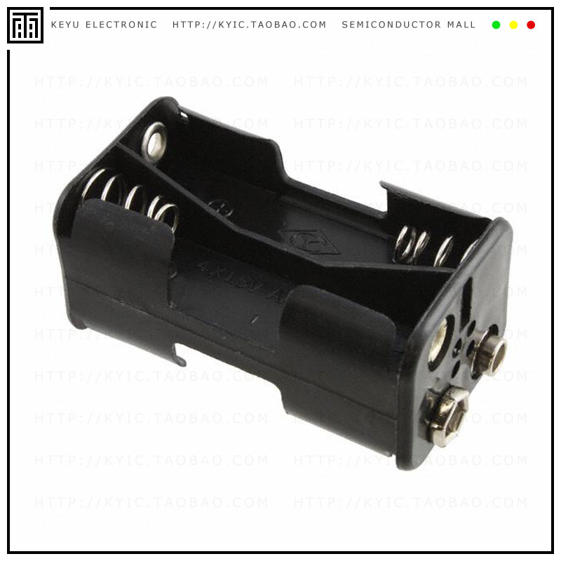 BH24AASF【BATTERY HOLDER AA 4 CELL 9V SNAP】