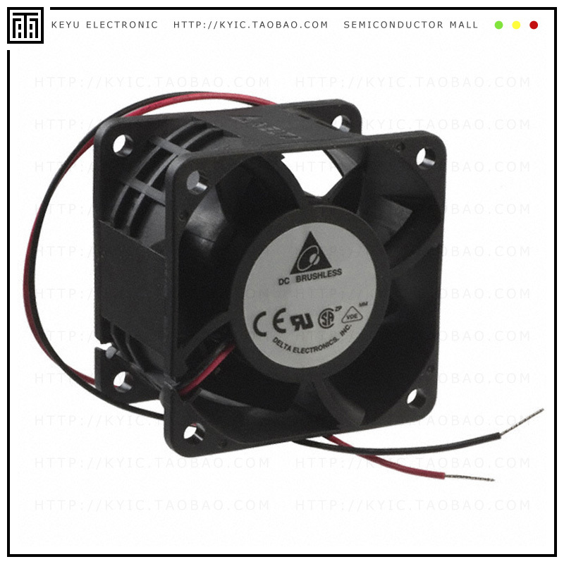 AFB0612VHE-A【FAN AXIAL 60X38MM 12VDC WIRE】