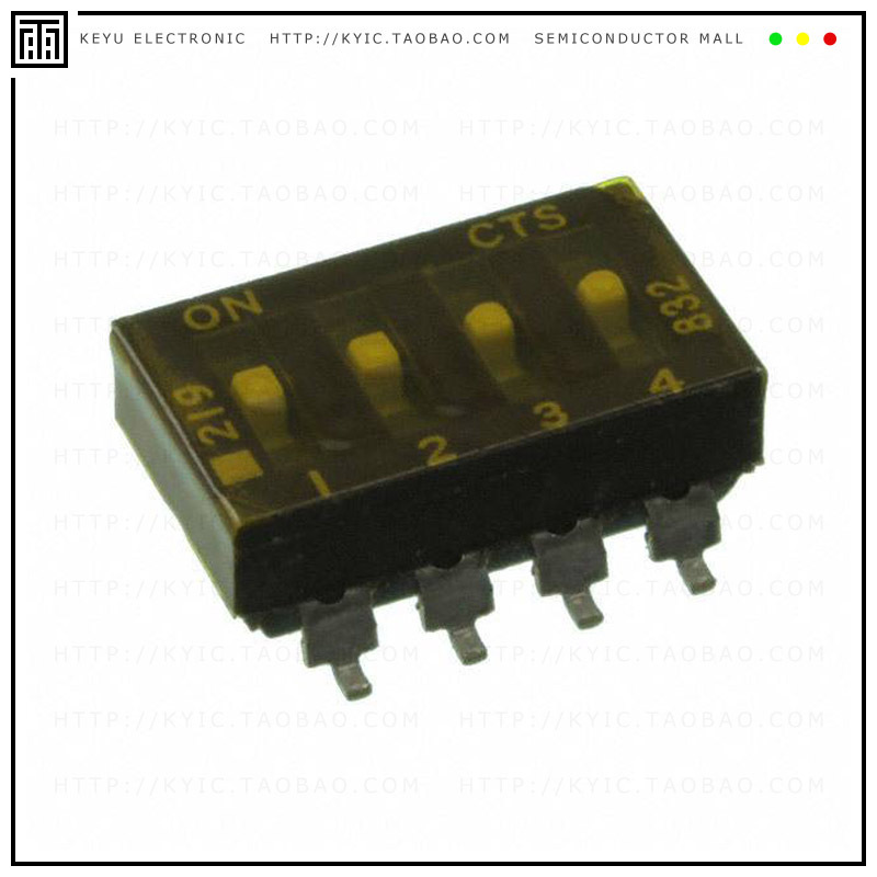 219-4LPST【SWITCH SLIDE DIP SPST 100MA 20V】