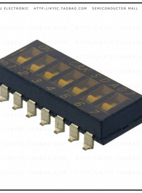 SDA07H0SB【SWITCH SLIDE DIP SPST 25MA 24V】