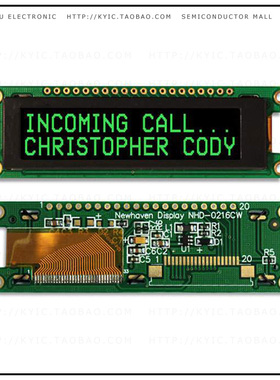 NHD-0216CW-AG3【OLED MOD CHAR 2X16】