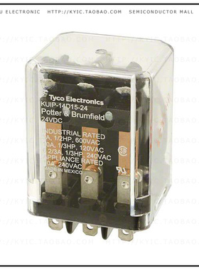 KUIP-14D15-24【RELAY GEN PURPOSE 3PDT 10A 24V】