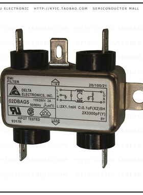02DBAG5【LINE FILTER 115/250VAC 2A CHAS】