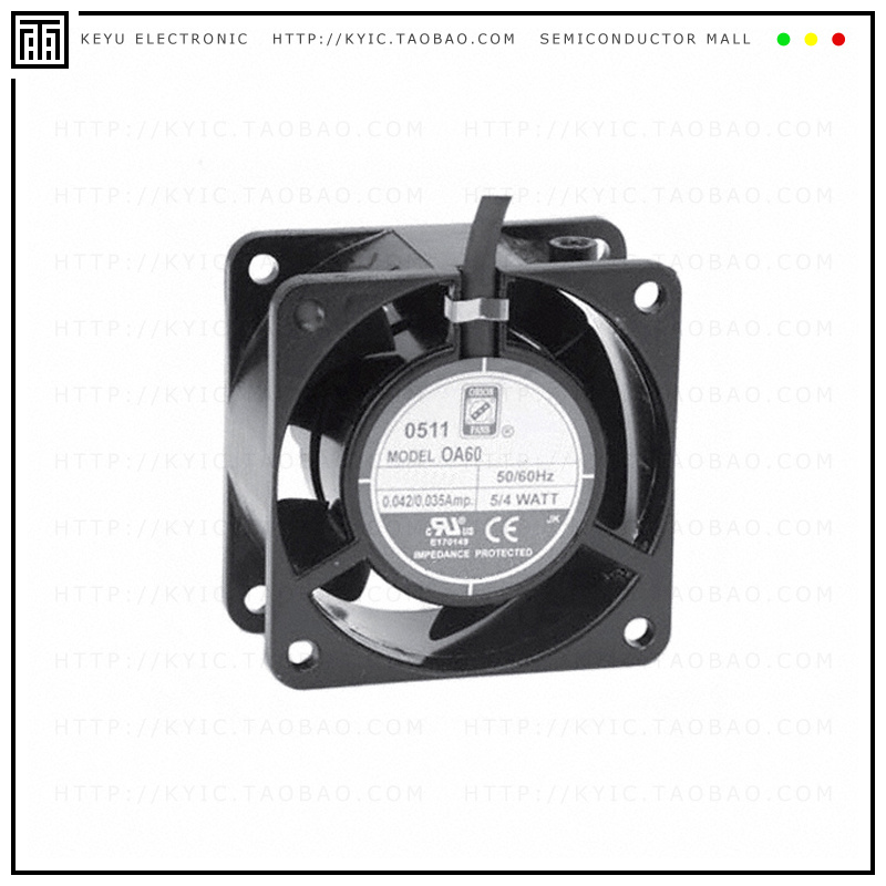 OA60AP-22-1WB【FAN AXIAL 60X30MM 230VAC WIRE】