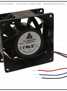 PFB0812DHE-F00【FAN AXIAL 80X38MM 12VDC WIRE】