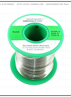 SMDSWLF.031 8OZ【LF SOLDER WIRE 96.5/3/0.5 TIN/SI】
