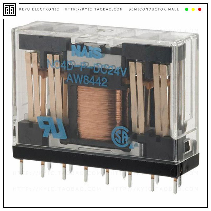 NC4D-P-DC24V【RELAY GEN PURPOSE 4PDT 5A 24V】
