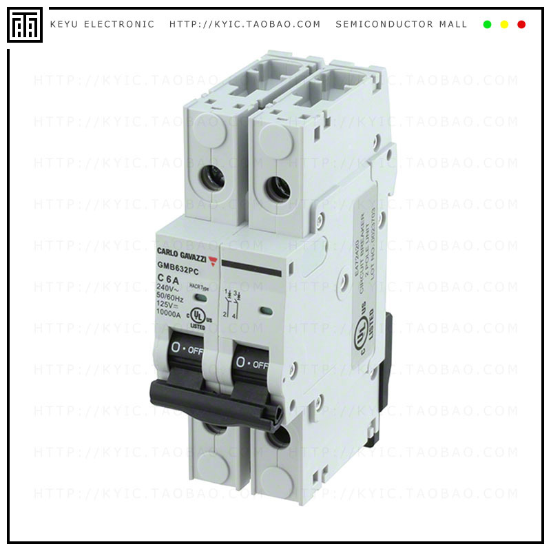 GMB63H2PC10【CIR BRKR THERM-MAG 10A 480/277V】