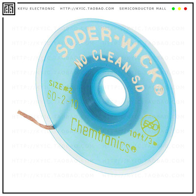 60-2-10【DESOLDER BRAID NO-CLN 0.06' 10'】